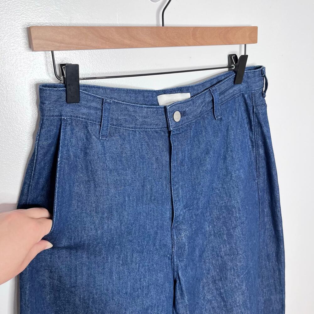 COS Wide Leg Jeans Women’s 8 Blue High Rise Denim Pants - Picture 4 of 11